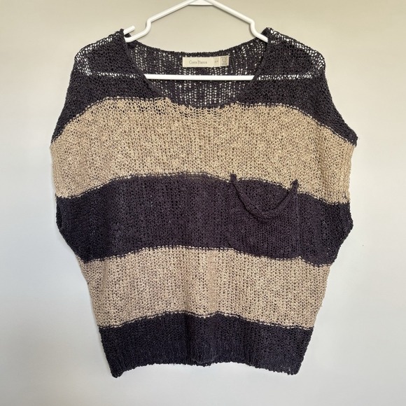 Costa Blanca Women's Size Small Top Dolman Sleeve Stripes Nautical Boho - Picture 1 of 8